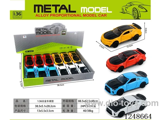 1:36 Alloy Car Model Set 12PCS