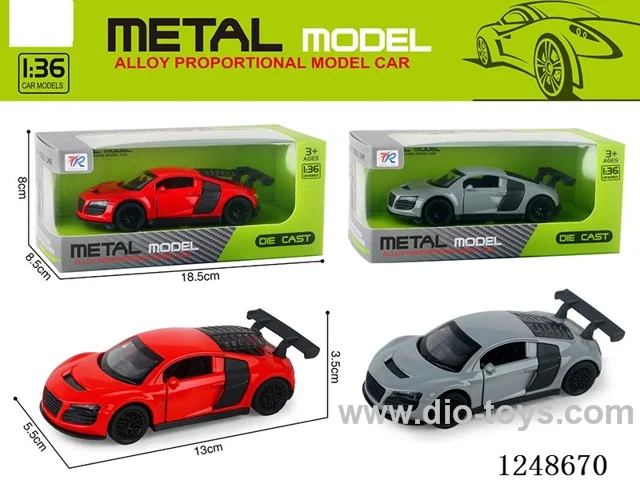 1:36 Alloy Audi R8 Model