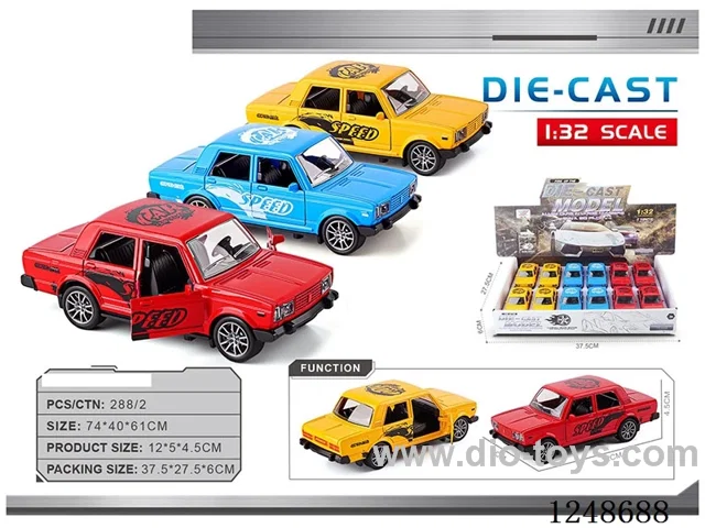 1:32 pull back alloy car 12PCS
