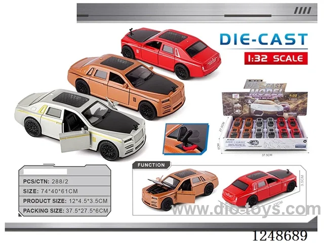 1:32 pull back alloy car 12PCS