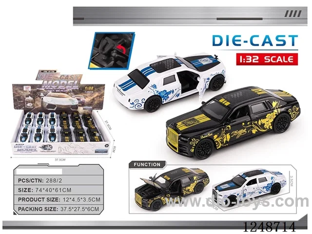 1:32 pull back alloy car 12PCS