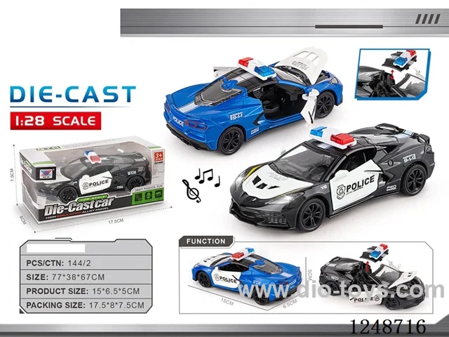 1:28 pull back alloy car W L/M included battery