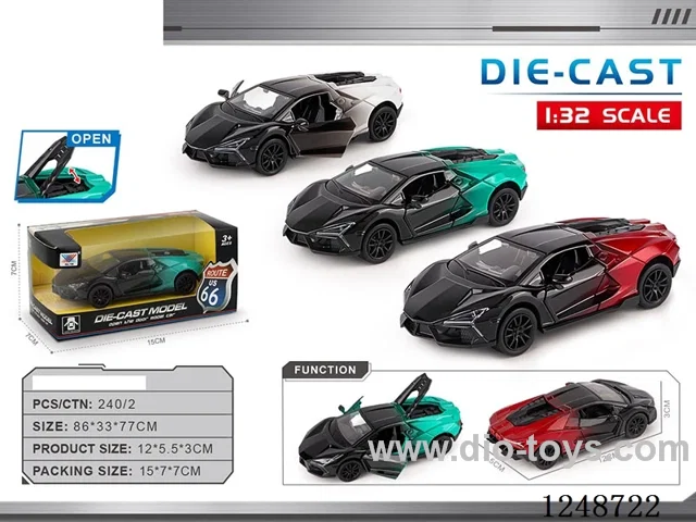 1:32 pull back alloy car