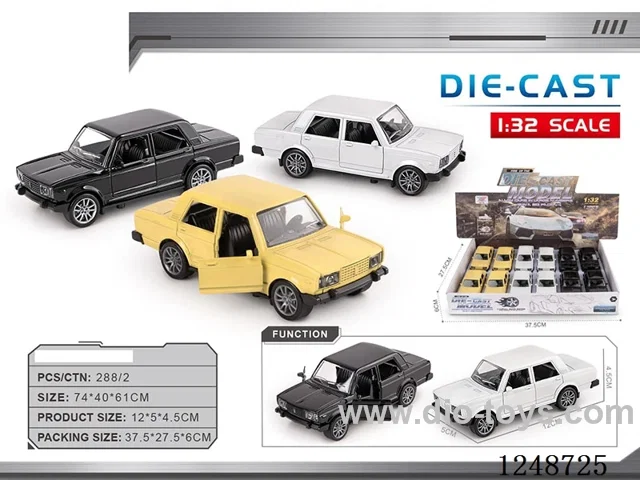 1:32 pull back alloy car 12PCS