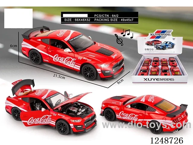1:24 pull back alloy car W L/M included battery 8PCS
