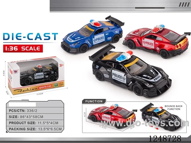 1:40 pull back alloy car