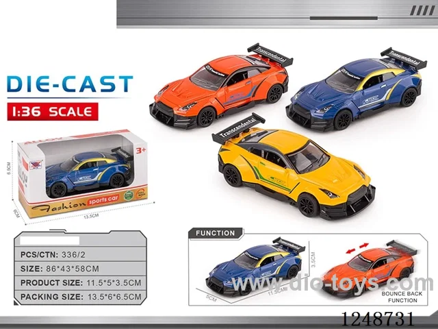 1:40 pull back alloy car