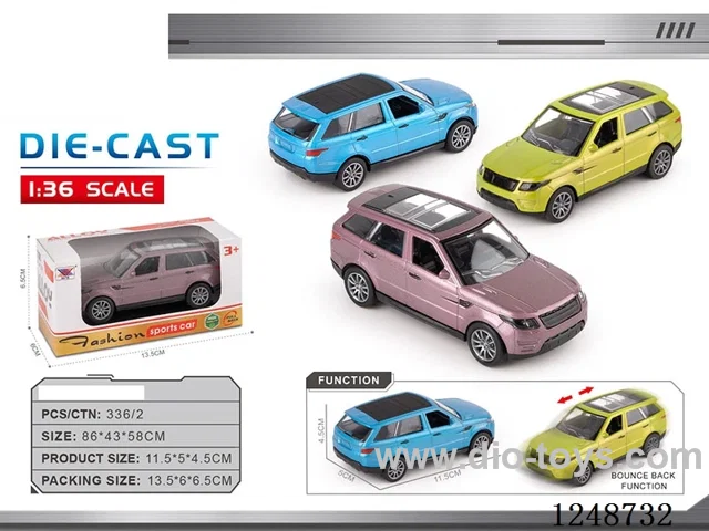 1:40 pull back alloy car