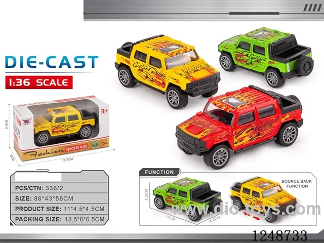 1:40 pull back alloy car