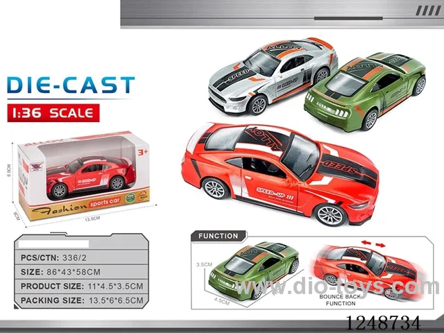 1:40 pull back alloy car