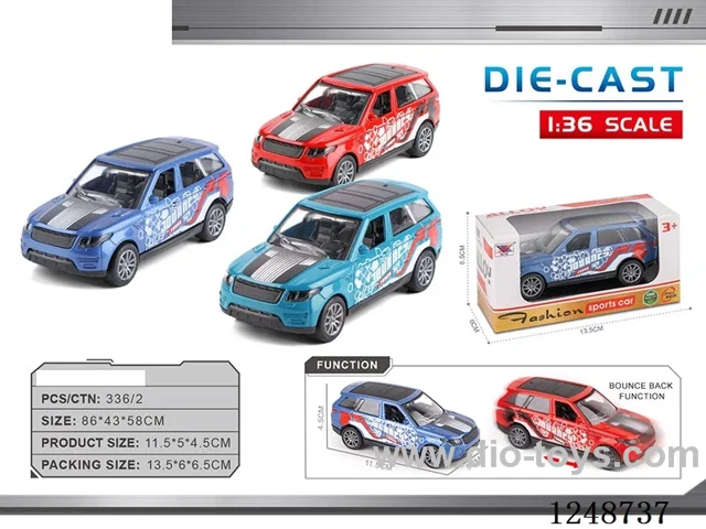 1:40 pull back alloy car