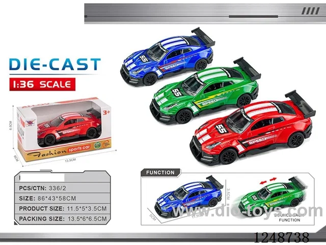 1:40 pull back alloy car