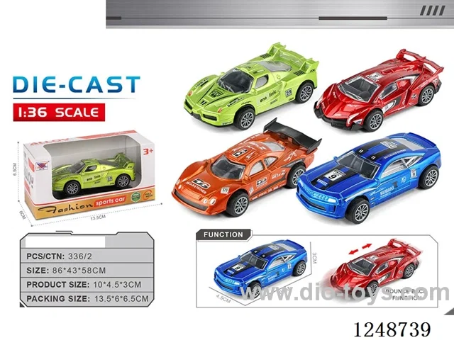 1:43 pull back alloy car