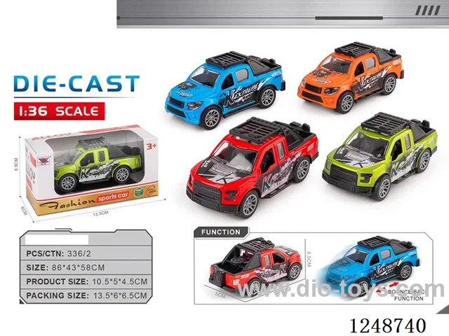 1:40 pull back alloy car