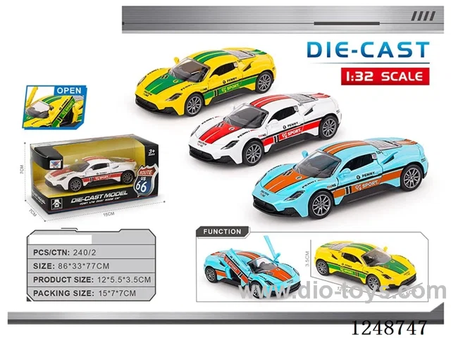 1:32 pull back alloy car