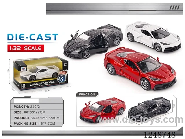1:32 pull back alloy car