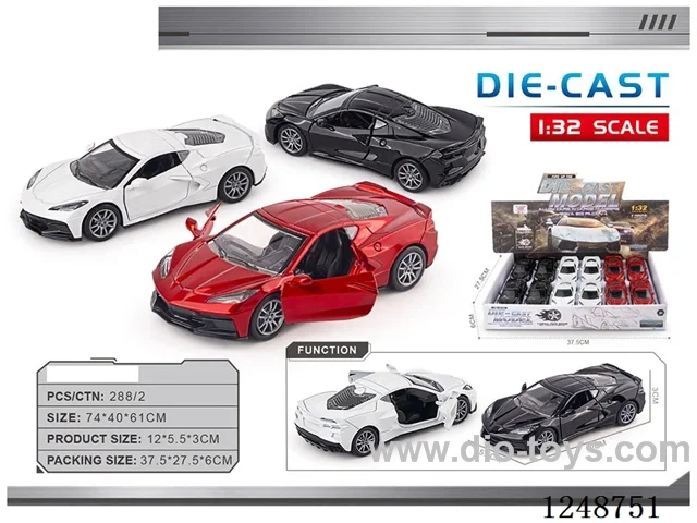 1:32 pull back alloy car 12PCS