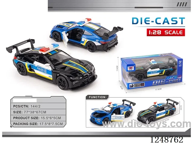 1:28 pull back alloy car