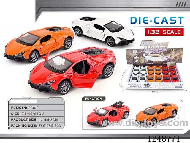 1:32 pull back alloy car 12PCS