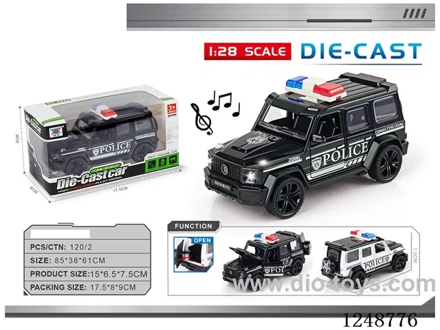 1:28 pull back alloy car W L/M included battery