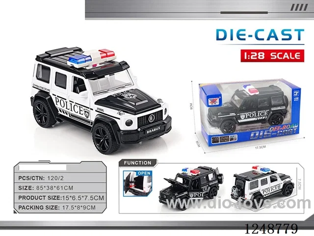 1:28 pull back alloy car