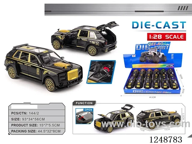 1:28 pull back alloy car 12PCS