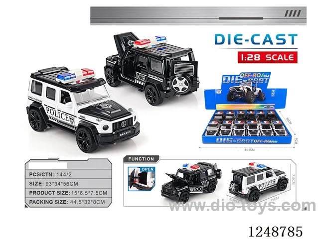1:28 pull back alloy car 12PCS