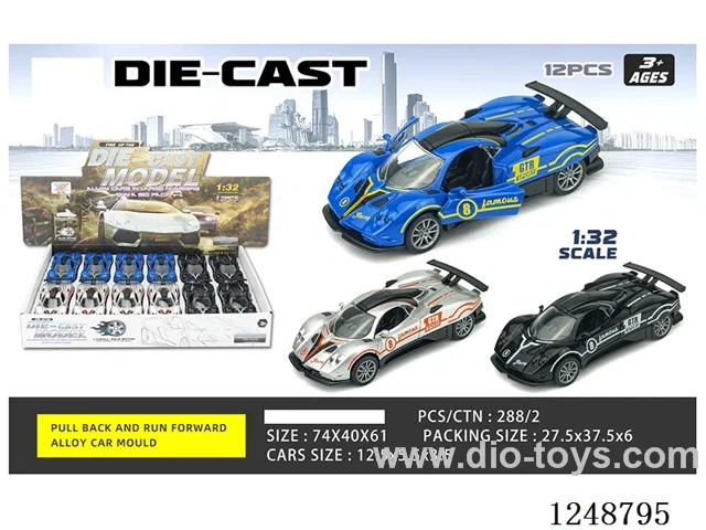 1:32 pull back alloy car 12PCS
