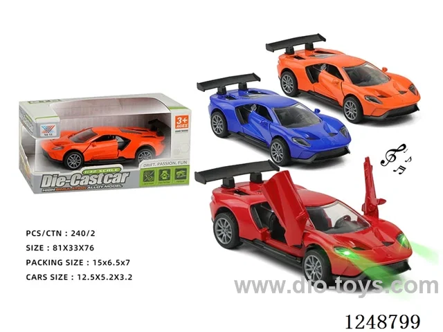 1:32 pull back alloy car W L/M included battery