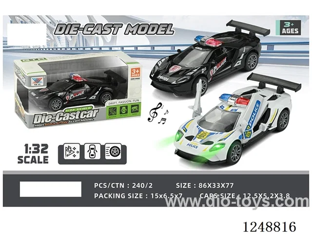 1:32 pull back alloy car W L/M included battery