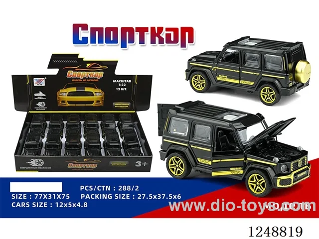 1:32 pull back alloy car (Russian) 12PCS