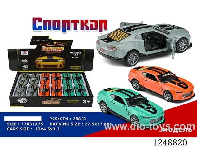 1:32 pull back alloy car (Russian) 12PCS
