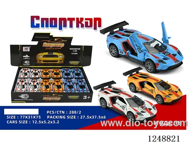 1:32 pull back alloy car (Russian) 12PCS