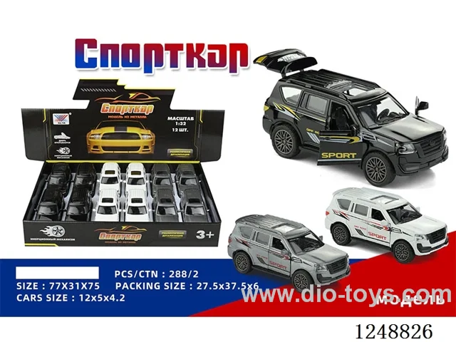 1:32 pull back alloy car (Russian) 12PCS