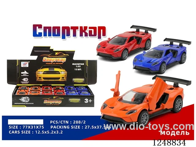 1:32 pull back alloy car (Russian) 12PCS