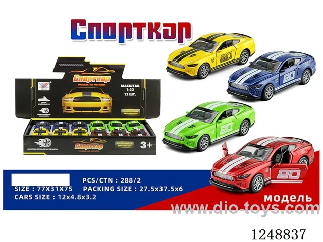 1:32 pull back alloy car (Russian) 12PCS