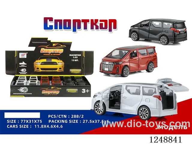 1:32 pull back alloy car (Russian) 12PCS