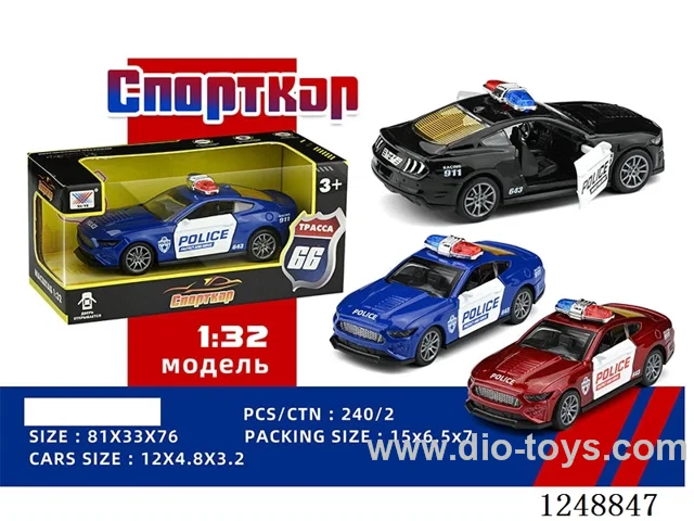 1:32 pull back alloy car (Russian)