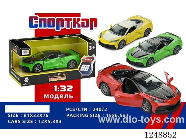 1:32 pull back alloy car (Russian)