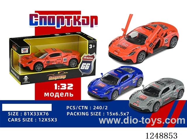 1:32 pull back alloy car (Russian)