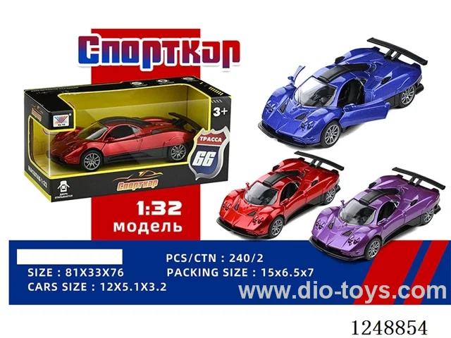 1:32 pull back alloy car (Russian)