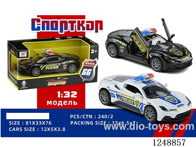 1:32 pull back alloy car (Russian)