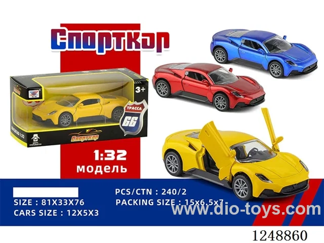 1:32 pull back alloy car (Russian)