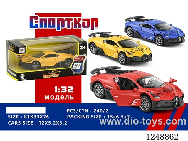 1:32 pull back alloy car (Russian)