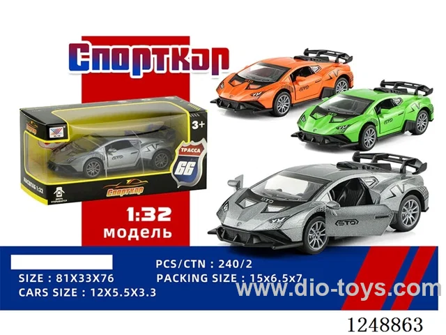 1:32 pull back alloy car (Russian)