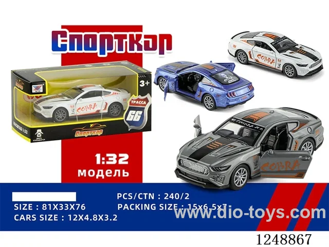 1:32 pull back alloy car (Russian)