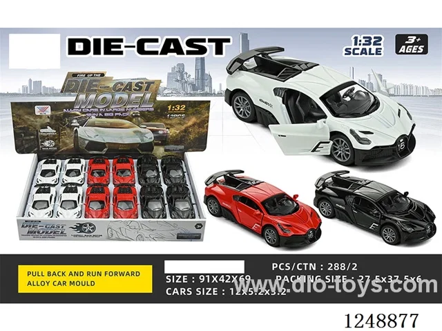 1:32 pull back alloy car 12PCS