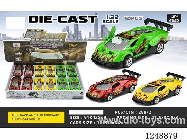 1:32 pull back alloy car 12PCS