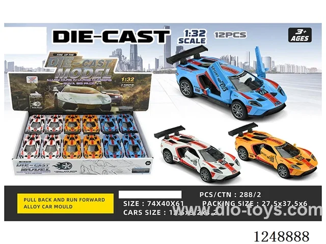 1:32 pull back alloy car 12PCS