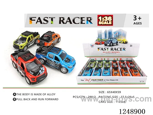 1:43 pull back alloy car 12PCS